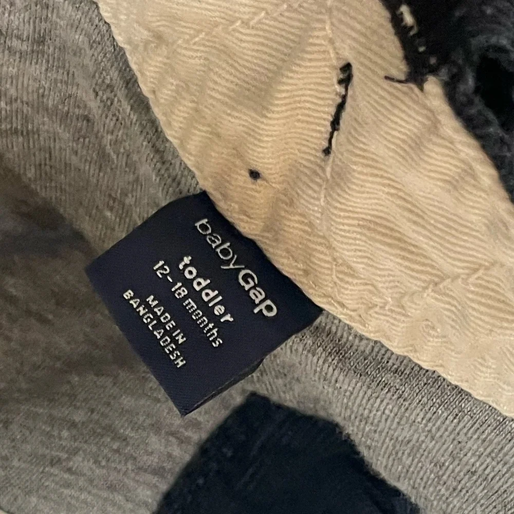Cargo pants navy blue corduroy baby Gap 12-18 m lined